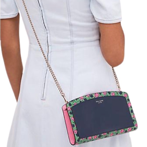 Kate Spade Jacqueline East West Floral Print Crossbody Bag - Picture 3 of 9